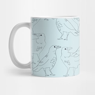 Crow Repeating Pattern Mug